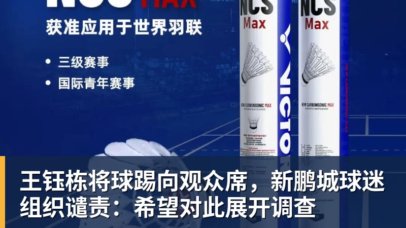 九游体育王钰栋将球踢向观众席，新鹏城球迷组织谴责：希望对此展开调查